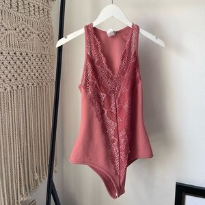 Blush pink body suit